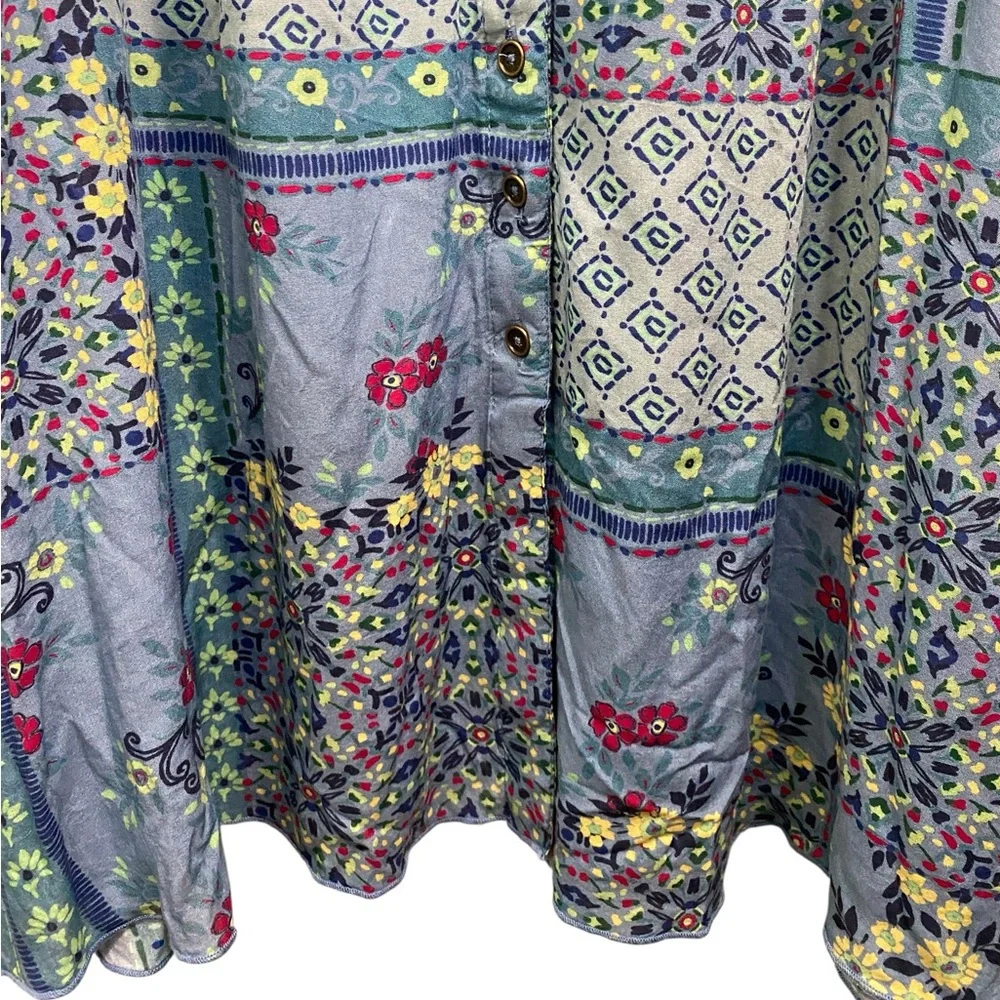NWOT Coldwater Creek Patchwork Print Midi Dress - Picture 3 of 10